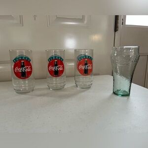 Vintage Coca Cola Glass Set